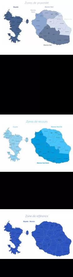 Une gradation en trois niveaux de zone